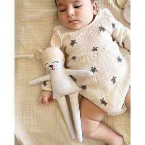 Organik Pamuklu Kumaş Oyuncak Uyku Arkadaşı Bony Rabbit