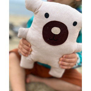 Organik Pamuklu Kumaş Oyuncak Uyku Arkadaşı Hello Bear