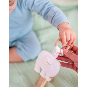 Diş Kaşıyıcı Halka Organik Pamuklu Kumaş Fil