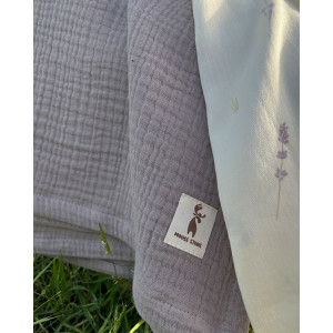 Organik Müslin Battaniye 4 Katlı Vizon