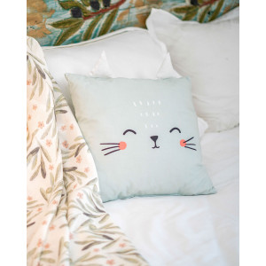Yastık Organik Pamuklu Kumaş Kitty