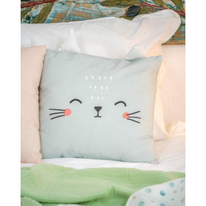 Yastık Organik Pamuklu Kumaş Kitty