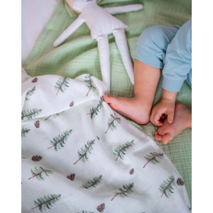 Organik Müslin Örtü 2 Katlı İda