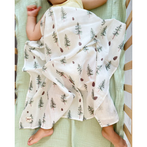 Organik Müslin Örtü 2 Katlı İda Organik Müslin Örtü 2 Katlı İda