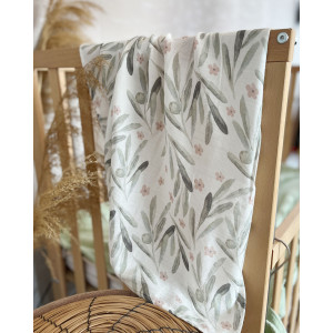 Organik Müslin Örtü 2 Katlı Ayvali