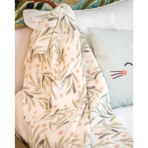 Organik Müslin Örtü 2 Katlı Ayvali