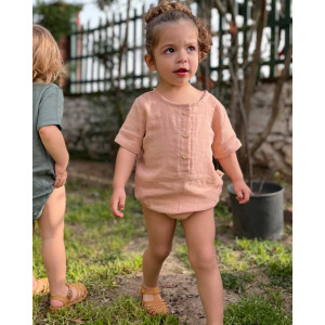 Organik Müslin Somon Body 