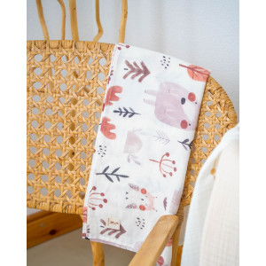 Organik Müslin Örtü 2 Katlı Moose