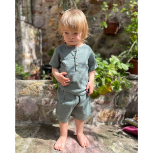 Organik Müslin Takım Alt Üst Yeşil