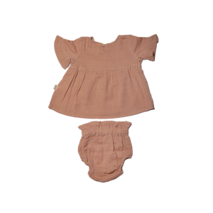 Somon Bluz Takım Organik Müslin Kumaş Somon Bluz Takım Organik Müslin Kumaş