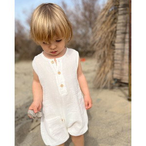 Organik Pamuklu Müslin Tulum Kumaş Ekru