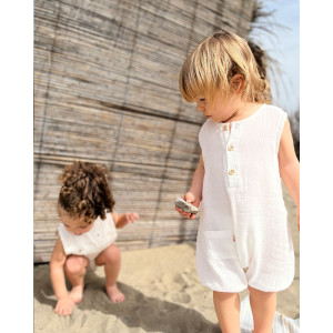 Organik Pamuklu Müslin Tulum Kumaş Ekru