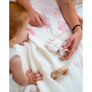 Organik Müslin Battaniye 4 Katlı Cherry Blossom Organik Müslin Battaniye 4 Katlı Cherry Blossom