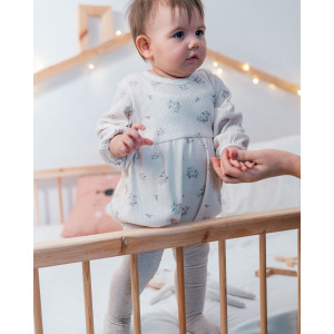 Organik Pamuk Çiçekli Balon Body