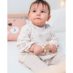 Organik Pamuk Çiçekli Balon Body