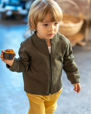 Organik Pamuklu Ceket Yeşil