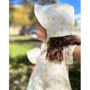 Yaz Şapka Organik Müslin Kumaş 1-4 Yaş